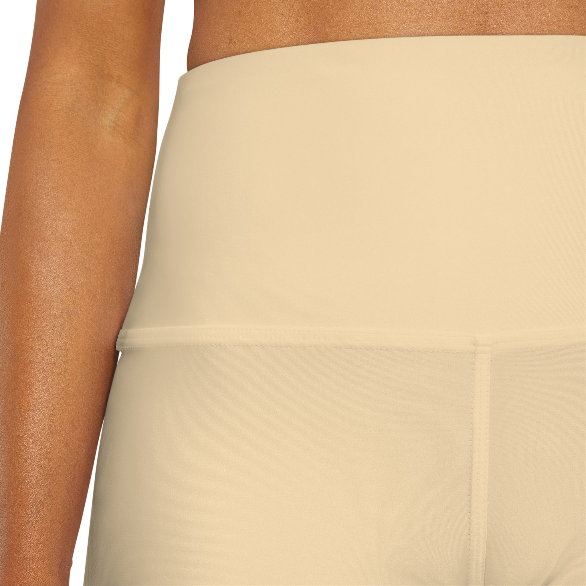 Crème Brûlée High Waisted Yoga Shorts