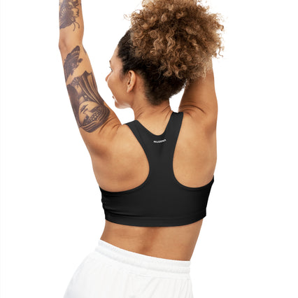 Midnight Black Seamless Sports Bra