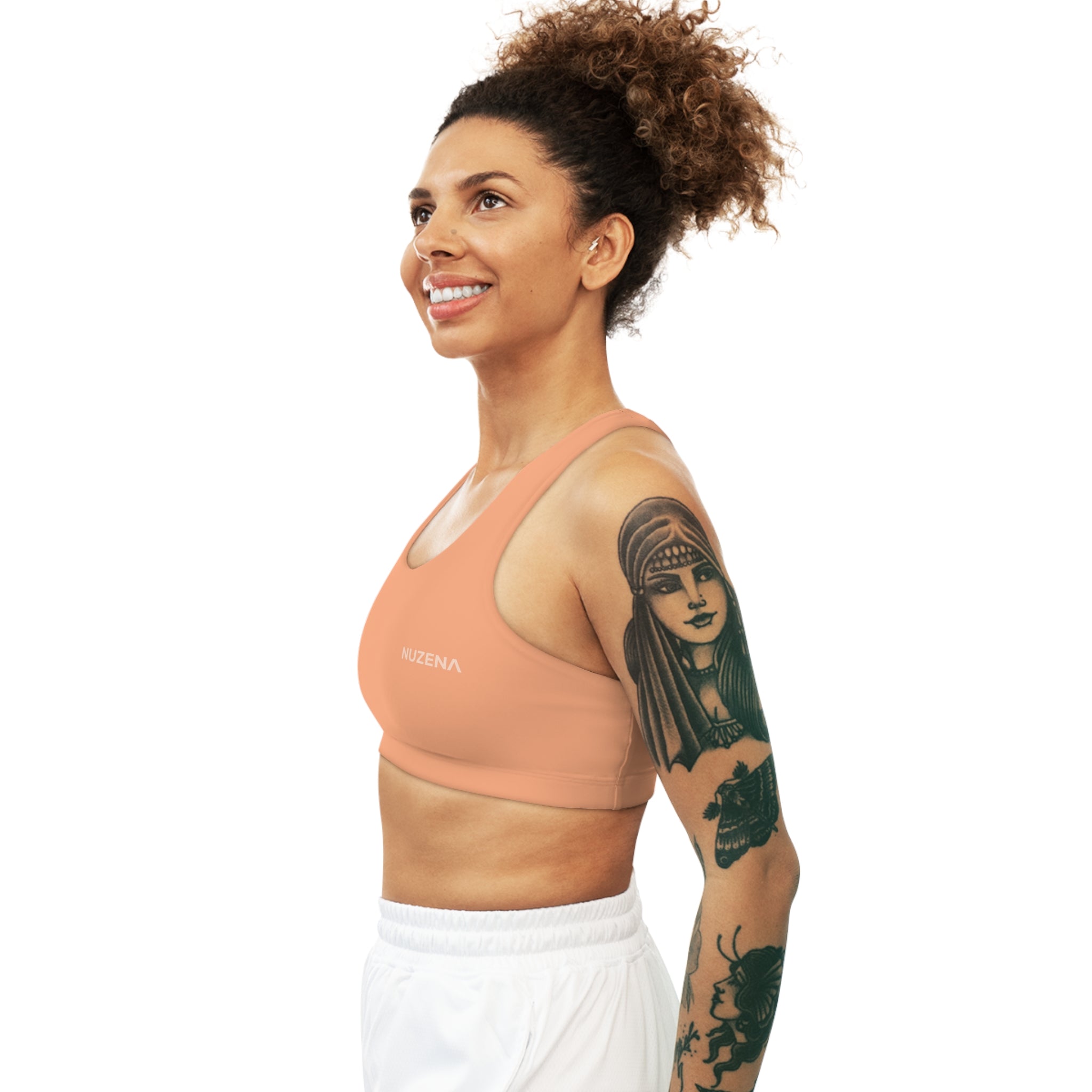 Passion Peach Seamless Sports Bra