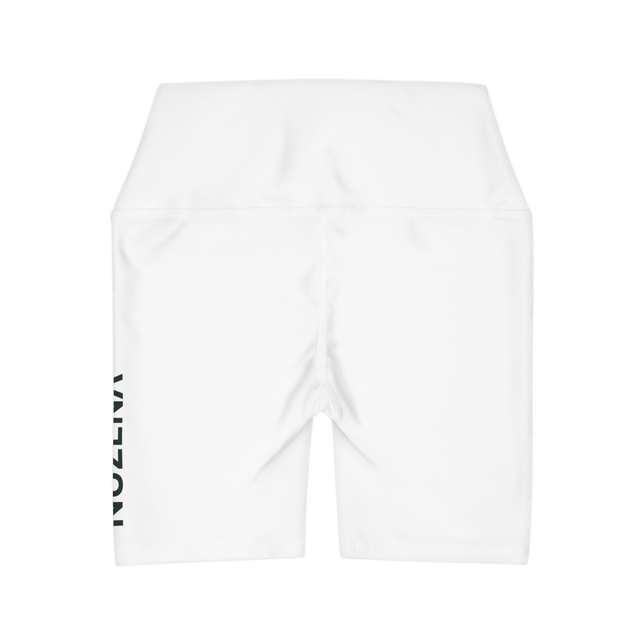 Pearl White High Waisted Yoga Shorts