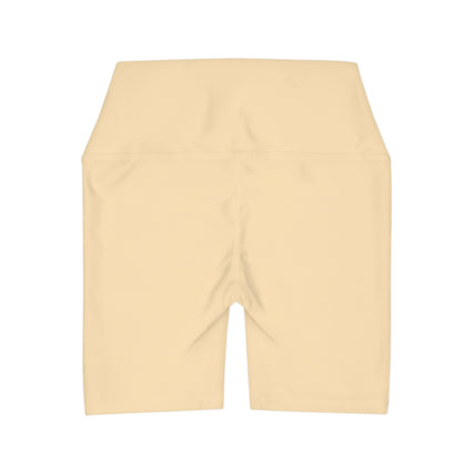 Crème Brûlée High Waisted Yoga Shorts
