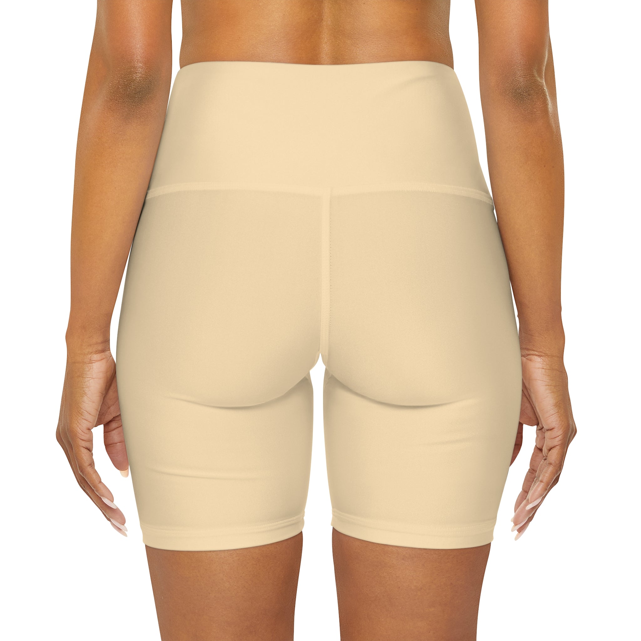 Crème Brûlée High Waisted Yoga Shorts